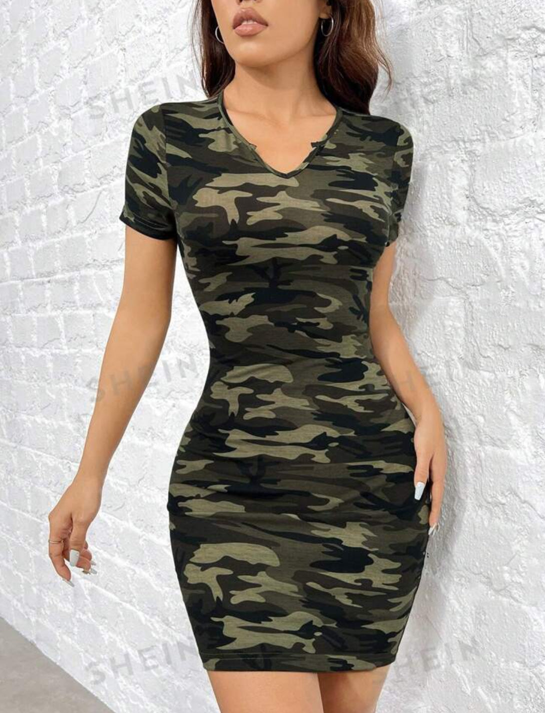 Vestido entallado Militar Talla Mediana