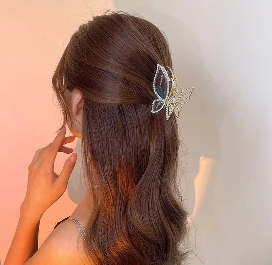 Pinza para Cabello en Forma de Mariposa