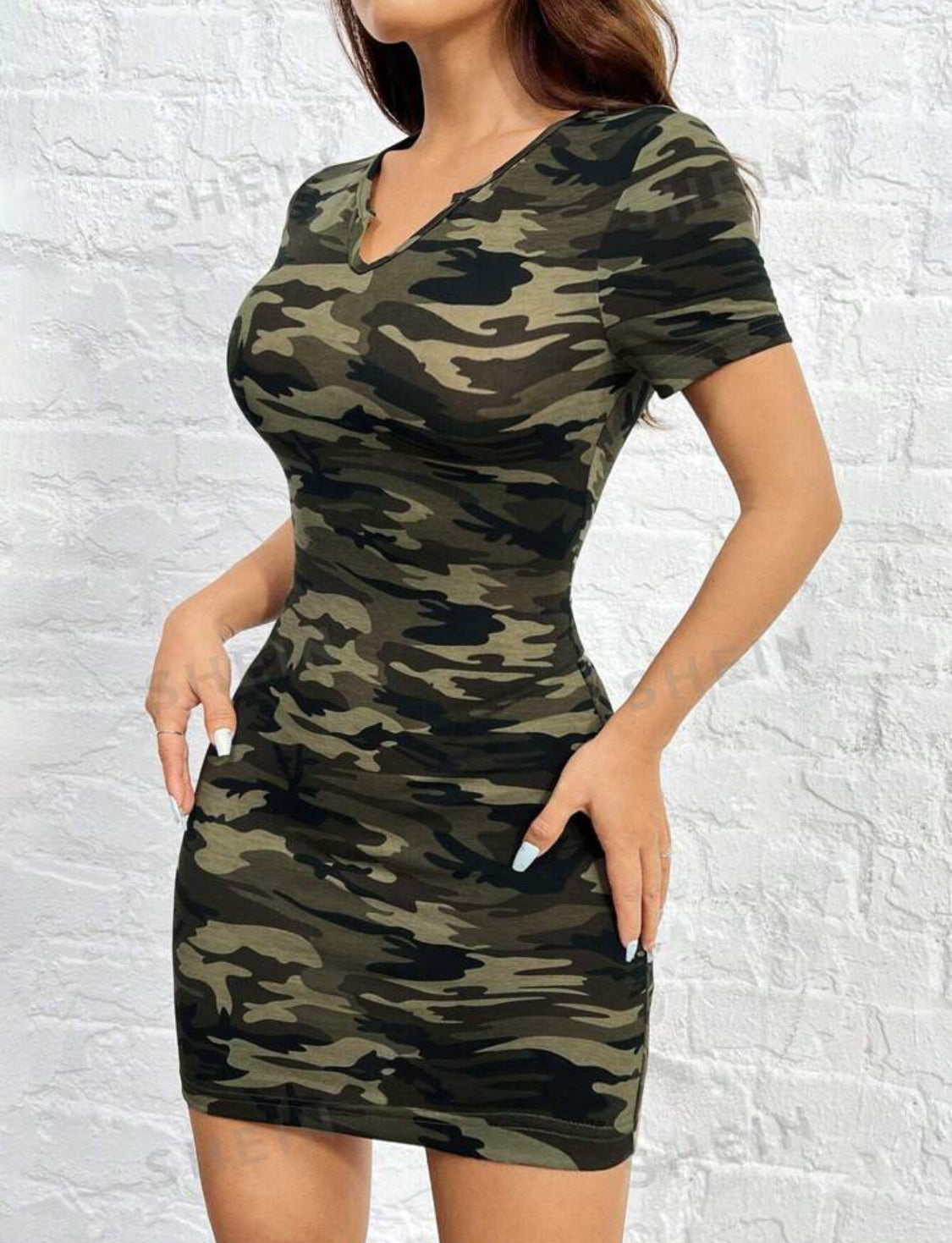 Vestido entallado Militar Talla Mediana